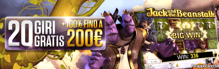 Giri gratis e bonus sul Casinò di NetBet