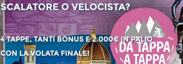 Partecipa alle tappe di StarCasinò e vinci ricchi bonus!